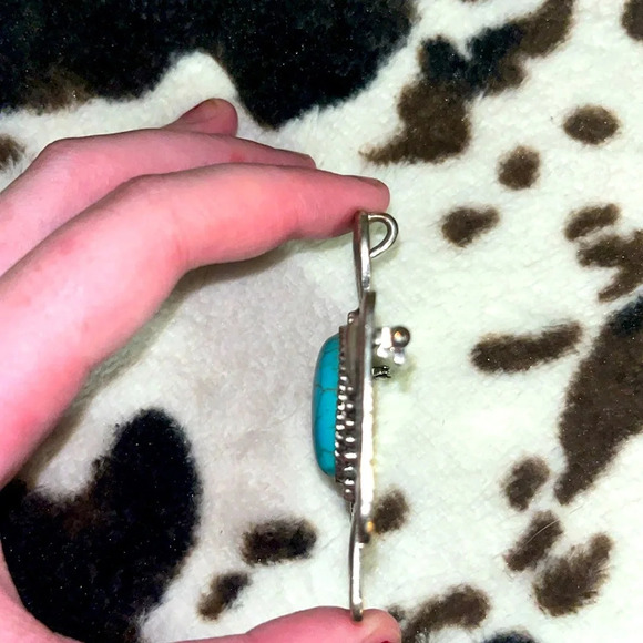 🚨‼️WESTERN SILVER & TURQUOISE THUNDERBIRD PENDANT‼️🚨 - Picture 4 of 4